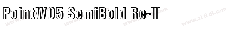 PointW05 SemiBold Re字体转换